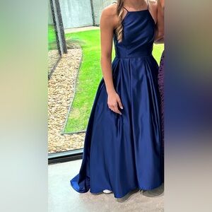 Navy Blue Prom Dress